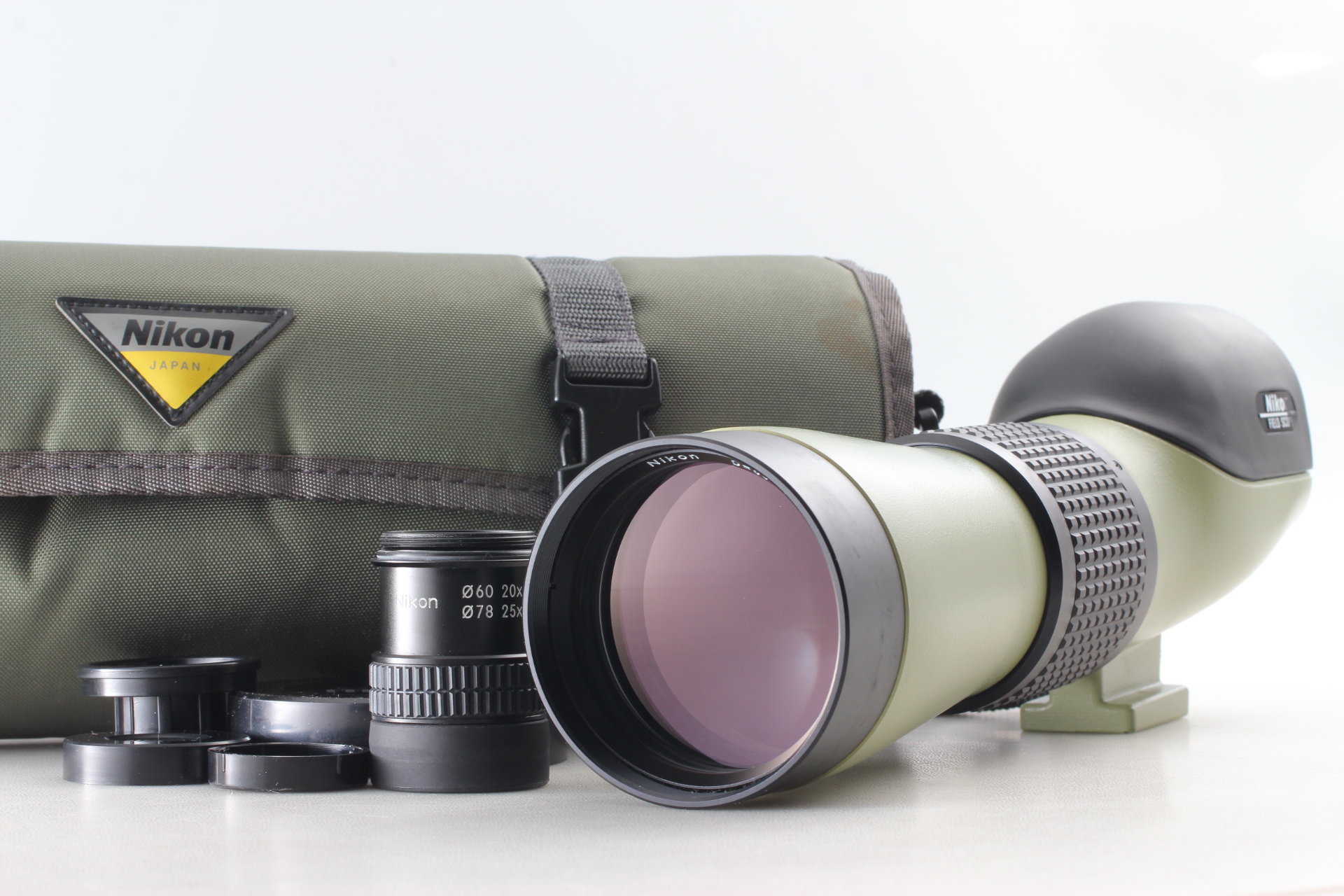 [N MINT w/ Case ] Nikon Fieldscope Field Scope II D60 P 20x Eyepiece From JAPAN - 1
