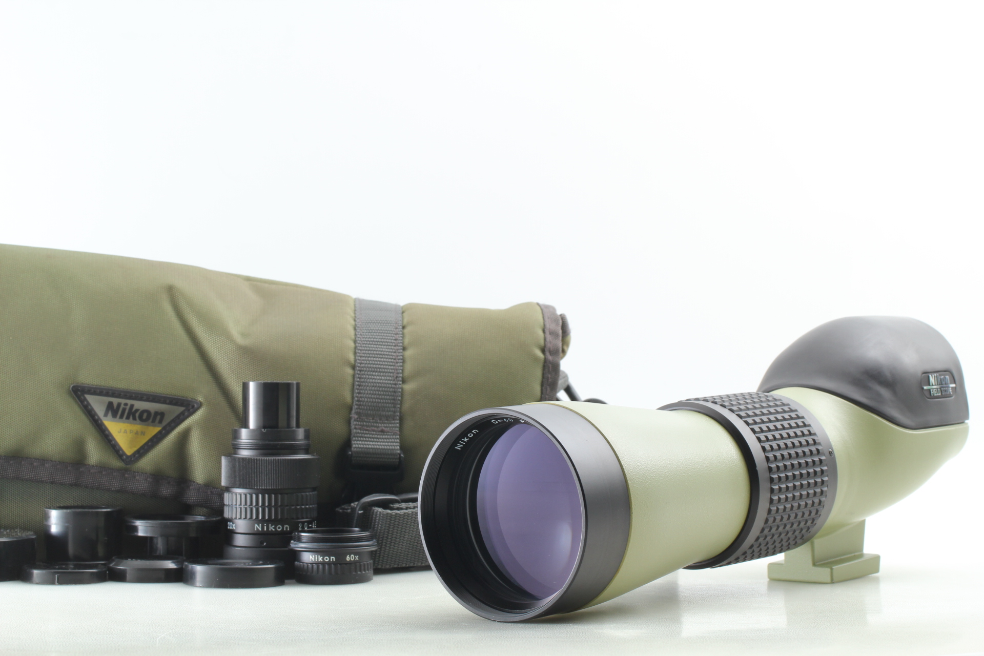 [ N MINT w/ Case ] Nikon Field Scope II D=60 P Scope +20-45x Eyepiece from JAPAN - 1